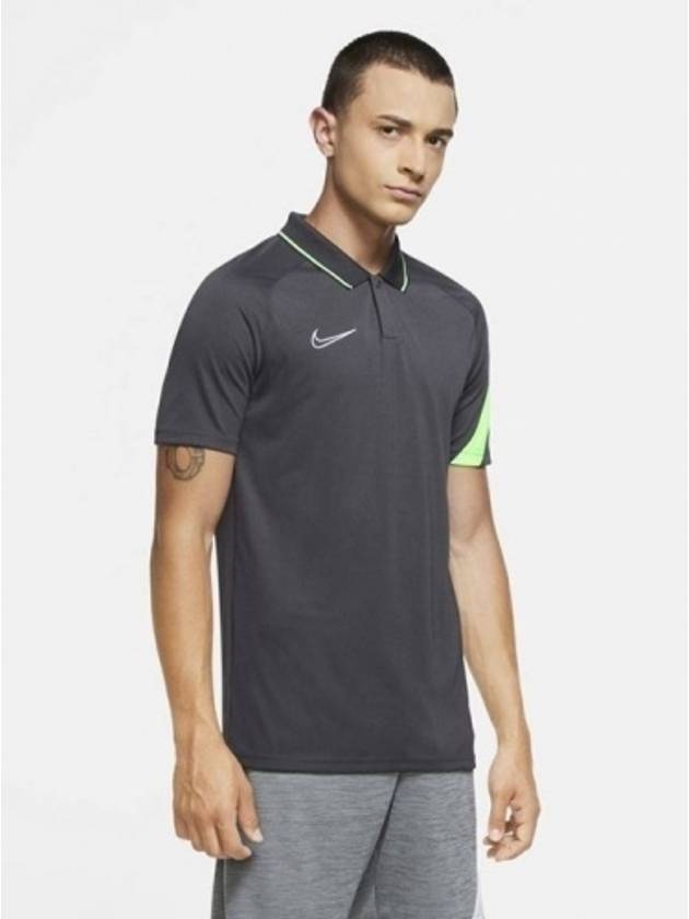 01BV6922066Dry Fit Academy Polo PK TshirtGrey Green - NIKE - BALAAN 1