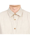 Malo Logo Cotton Long Sleeve Shirt Beige - A.P.C. - BALAAN 9