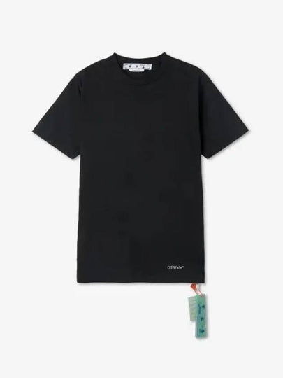 Scrubble Diag Slim Short Sleeve T-Shirt Black - OFF WHITE - BALAAN 2