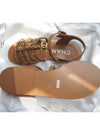 CC Logo Chain Strap Sandals Brown G40077 - CHANEL - BALAAN 9