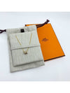 Mini Pop H Pendant Necklace Gold Marron Glace - HERMES - BALAAN 3