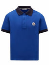 Kids Boys PK Short Sleeve T Shirt Royal Blue 8A00008 8496W 745 12A 14A - MONCLER - BALAAN 1