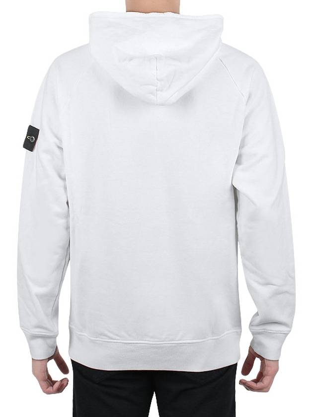 Compass Logo Patch Hoodie White - STONE ISLAND - BALAAN 5