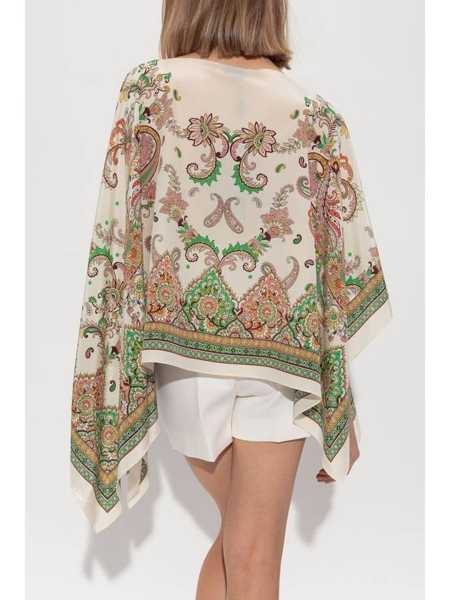 Etro Silk Poncho, Women's, Multicolour - ETRO - BALAAN 4