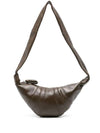 Croissant Small Nappa Leather Cross Bag Dark Chocolate - LEMAIRE - BALAAN 1