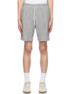 Terry Cotton Drawstring Short Grey - THEORY - BALAAN 2