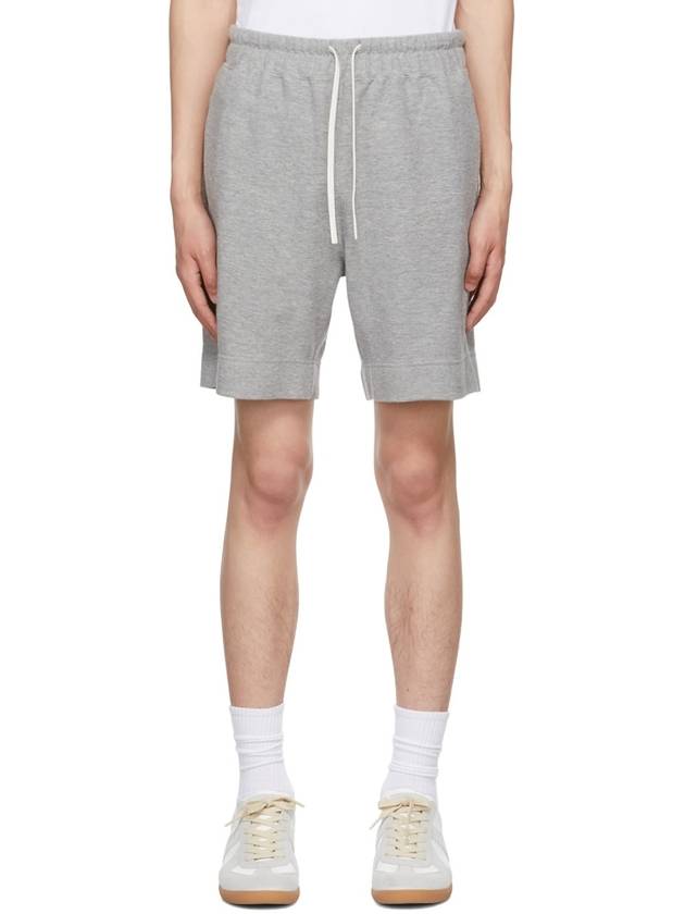 Terry Cotton Drawstring Short Grey - THEORY - BALAAN 2