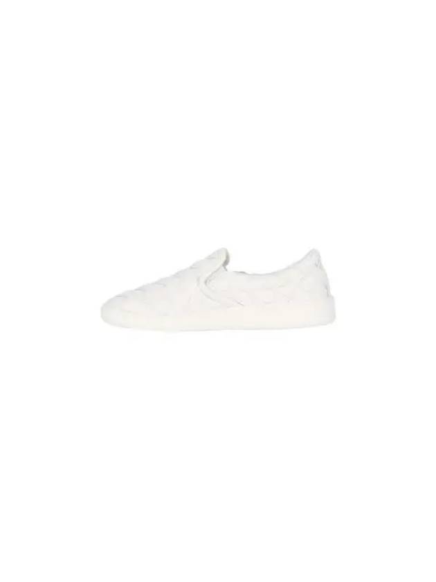 Sawyer Intrecciato Calfskin Slip-Ons White - BOTTEGA VENETA - BALAAN 4