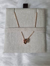 Mini Pop H Pendant Necklace Rose Gold - HERMES - BALAAN 3