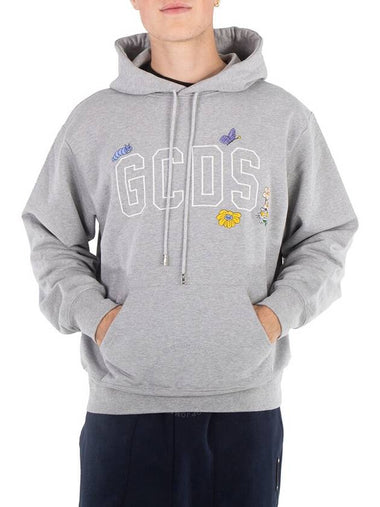 GCDS Oversized Logo Enmbroidered Hoodie - GCDS - BALAAN 1