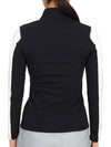 Women's Trans Half Zip Up Long Sleeve T-Shirt Black - HORN GARMENT - BALAAN 5