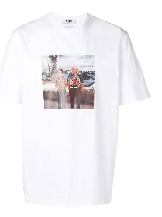 Daegu Puntto Printed Short Sleeve TShirt 2640MM166 195298 01 - MSGM - BALAAN 1