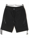 Lens Wappen Diagonal Shorts Black - CP COMPANY - BALAAN 2