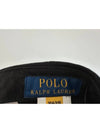 Big Pony Logo Ball Cap Black - POLO RALPH LAUREN - BALAAN 8