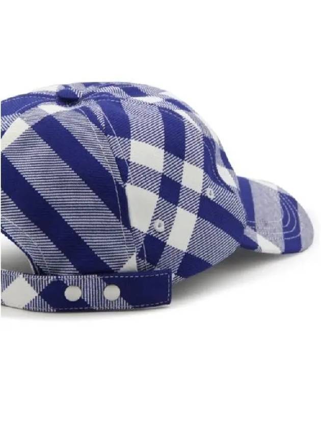 Check Ball Cap Blue - BURBERRY - BALAAN 5