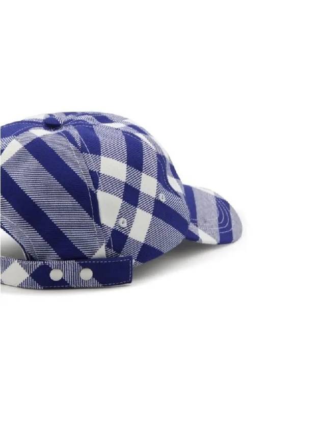 Tartan Check Ball Cap Blue - BURBERRY - BALAAN 6