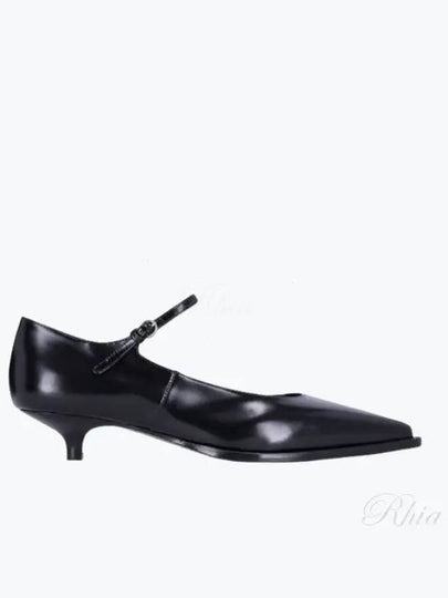 Brushed Leather Pumps Black - MIU MIU - BALAAN 2