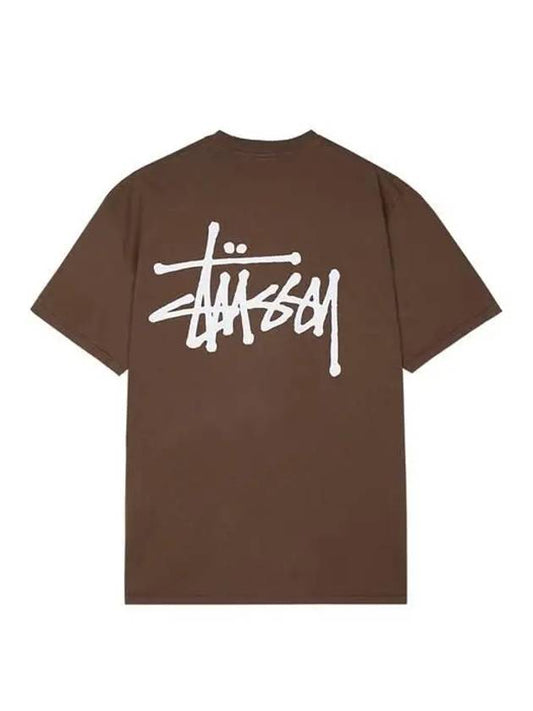 Unisex basic pigment dyed short sleeve t-shirt brown 1905001 1001 - STUSSY - BALAAN 2