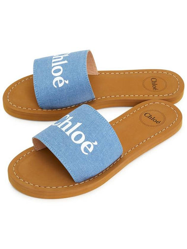 Kids Woody Denim Women Mule Slippers C20185 Z10 - CHLOE - BALAAN 1