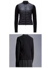 9B00028 M1367 999 Logo Patch Mix Knit Cardigan Black Women’s Jacket TJ - MONCLER - BALAAN 4