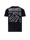 Scrubble Diag Slim Short Sleeve T-Shirt Black - OFF WHITE - BALAAN 1