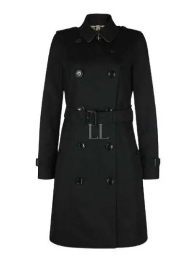 Chelsea Cotton Trench Coat Black - BURBERRY - BALAAN 2