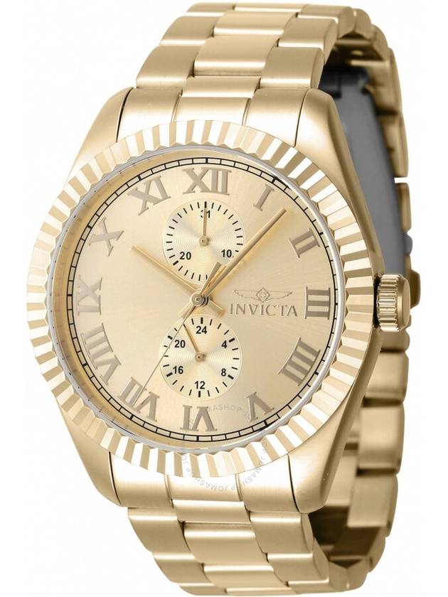 Invicta Specialty GMT Quartz Gold Dial Men's Watch 47431 - INVICTA - BALAAN 1