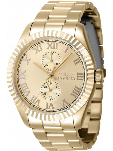 Invicta Specialty GMT Quartz Gold Dial Men's Watch 47431 - INVICTA - BALAAN 1