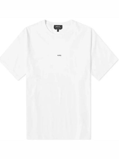 Men's Kyle Logo Print Cotton Jersey Short Sleeve T-Shirt  White - A.P.C. - BALAAN 2