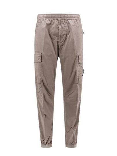 Stretch Cotton Tela Paracadute Cargo Straight Pants Grey - STONE ISLAND - BALAAN 2