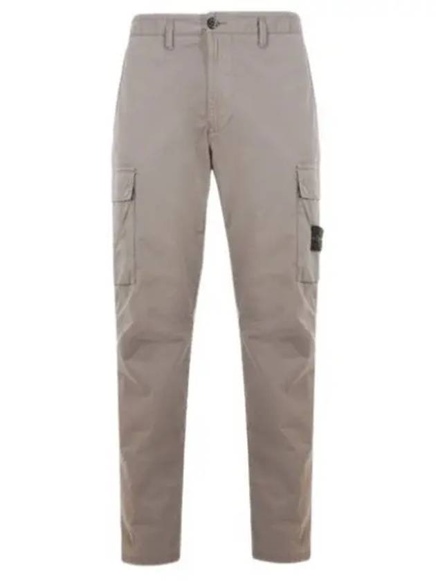 Compass Badge Gabardine Cargo Straight Pants Dove Grey - STONE ISLAND - BALAAN 2