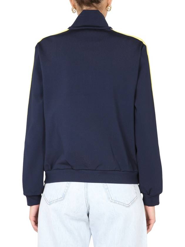 Quarter Zip Sweatshirt Navy - TORY BURCH - BALAAN 4