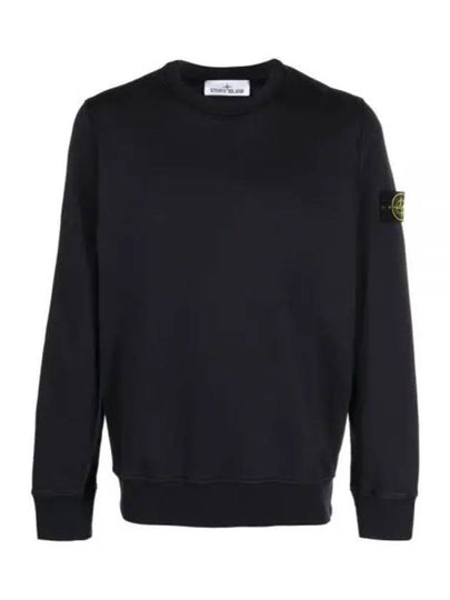 Compass Patch Crew Neck Sweatshirt Navy - STONE ISLAND - BALAAN 2