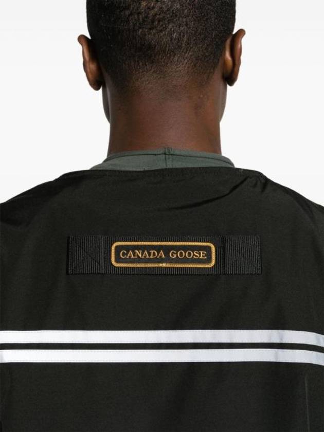 Logo Patch Zip-Up Vest Black - CANADA GOOSE - BALAAN 6