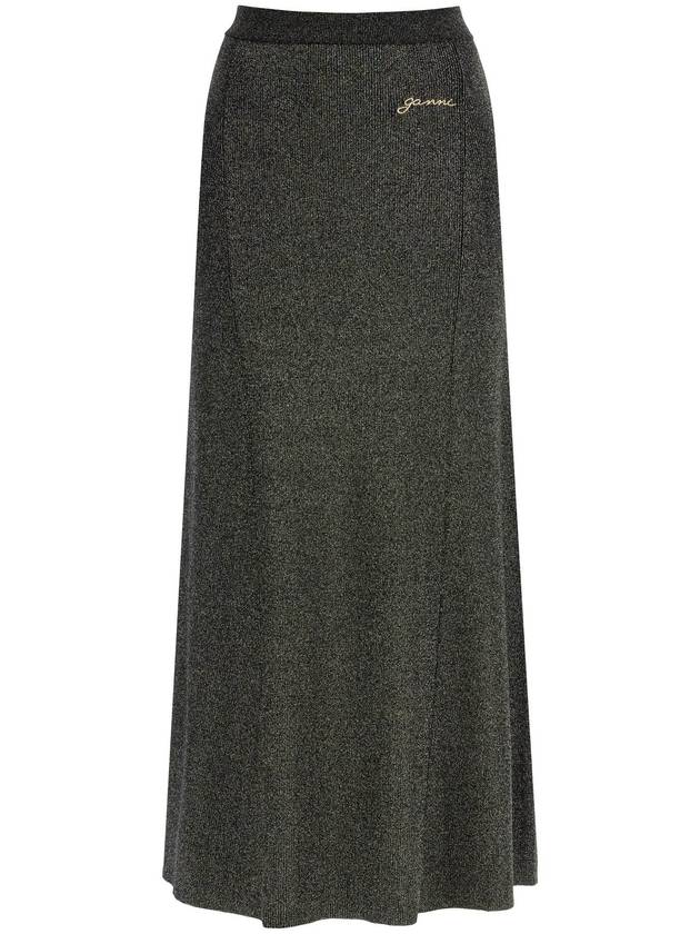 long lurex knit skirt - GANNI - BALAAN 1