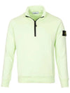 Wappen Patch Half Zip Up Sweatshirt Light Green - STONE ISLAND - BALAAN 2