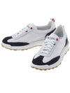 Fine Kid Suede Tech Runner Sneaker Navy - THOM BROWNE - BALAAN 2