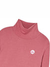 Tencel Turtle Neck T Shirt Pink - THE GREEN LAB - BALAAN 3