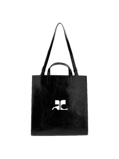 Heritage Leather Tote Bag Black - COURREGES - BALAAN 2