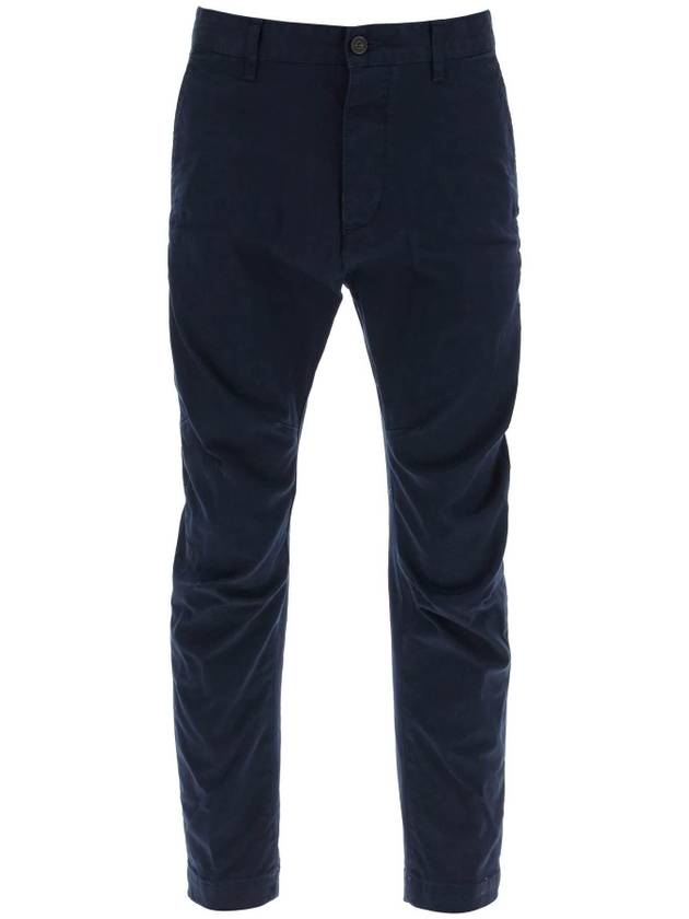 Cotton Sexy Straight Chino Pants Navy - DSQUARED2 - BALAAN 1