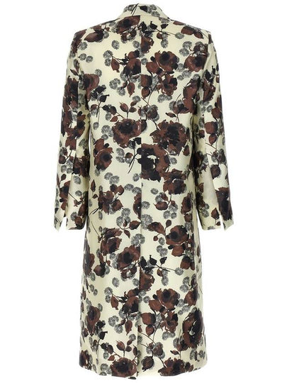 Alberto Biani Floral Print Trench Coat - ALBERTO BIANI - BALAAN 2