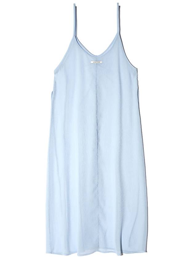 See through sleeveless long dress sky blue - LESEIZIEME - BALAAN 9