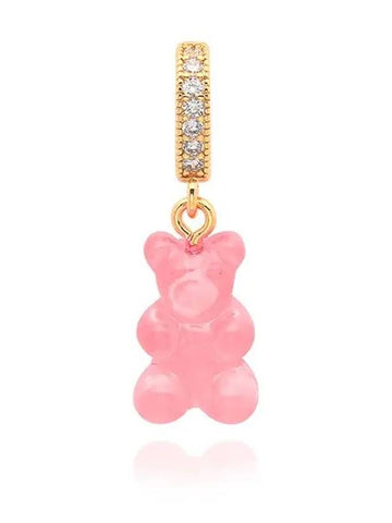 NOSTALGIA BEAR BUBBLEGUM PAVE CONNECTOR WOMEN S CHARM - CRYSTAL HAZE - BALAAN 1