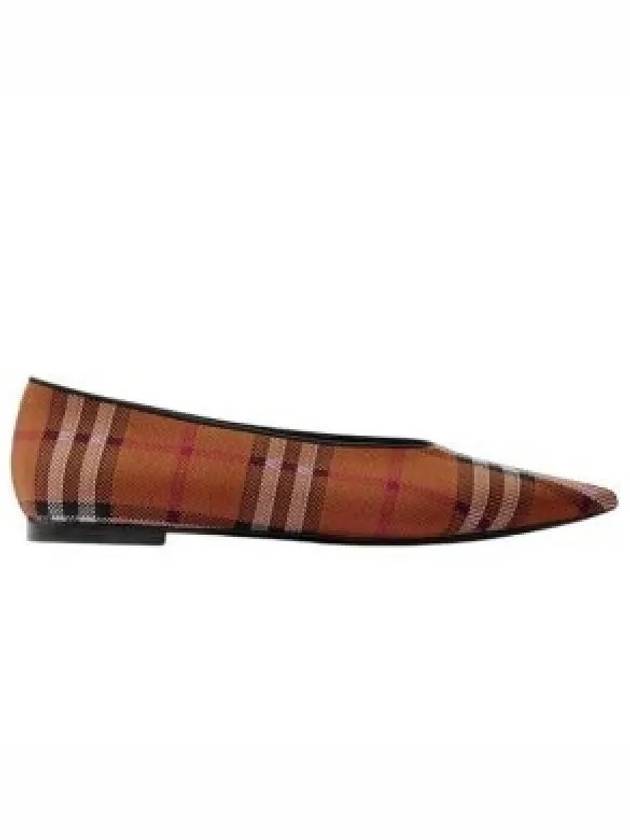 Women's Vintage Check Point Toe Ballerina Brown - BURBERRY - BALAAN 2