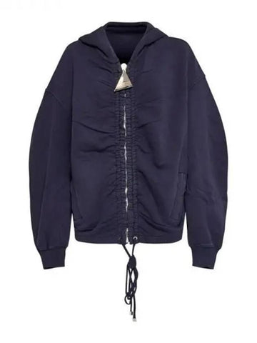 Drawstring overfit hooded zip up 270644 - THE ATTICO - BALAAN 1