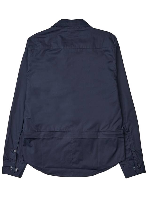 Metropolis Long Sleeve Shirt Navy - CP COMPANY - BALAAN 3