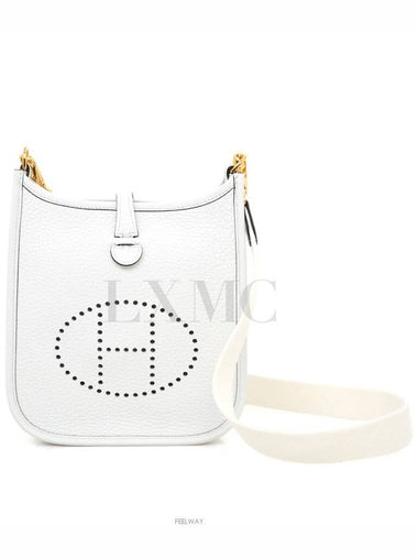 New White Evelyn 16 TPM Mini Cross Messenger - HERMES - BALAAN 1