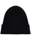 Logo Patch Beanie Black 3B705 00 A9342 999 - MONCLER - BALAAN 3