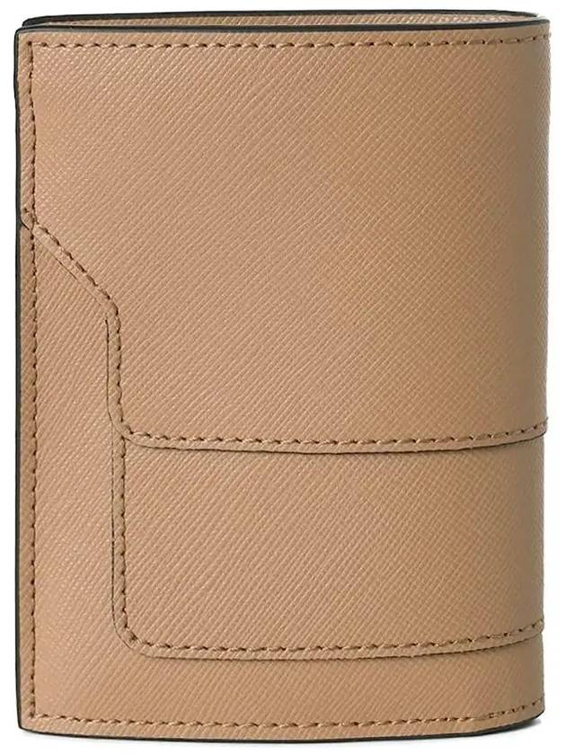 Saffiano Logo Half Wallet Pink Beige - MARNI - BALAAN 4