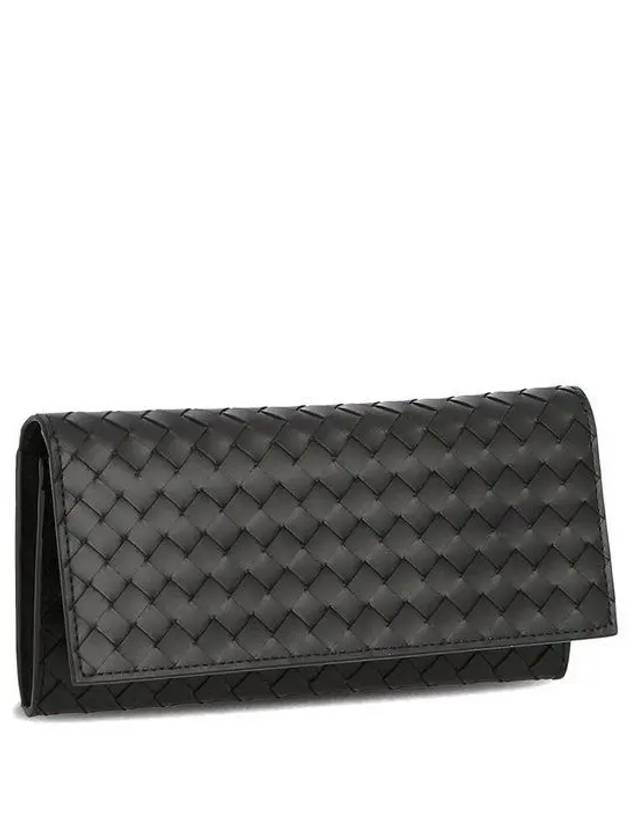 Intrecciato Continental Long Wallet Black - BOTTEGA VENETA - BALAAN 2